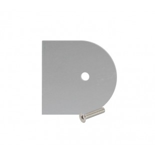 Cubicle Aluminium D Section Headrail End Cap 