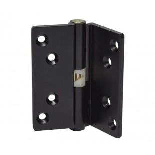 Cranked Rise and Fall Cubicle Hinges in Matte Black