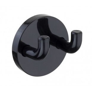 Black Nylon Double Coat Hooks for Cubicles - Cubicle King UK