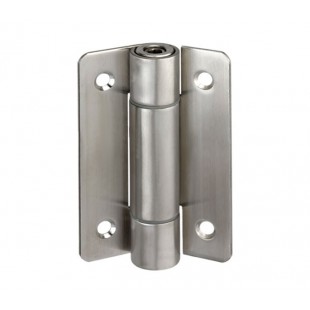 Adjustable Sprung Cubicle Hinges in Satin Stainless Steel