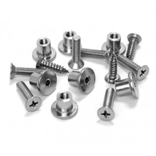 Grade 316 Hinge Bolt Through Fixings for 20mm Partition