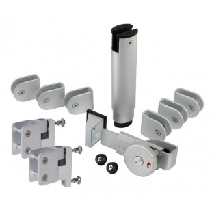 Aluminium Cubicle Hardware Pack for 20mm Board