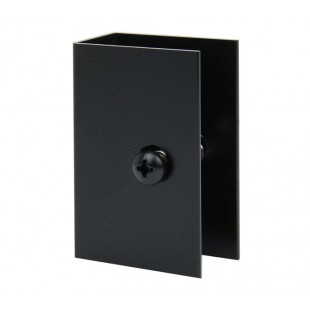 Matte Black Cubicle U Bracket for 20mm Partition