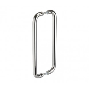 Polished Stainless Steel Back to Back Pull Handles for Doors