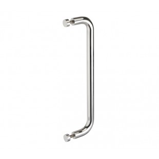 Polished Stainless Steel Bolt Through Disc Pull Handles for Doors