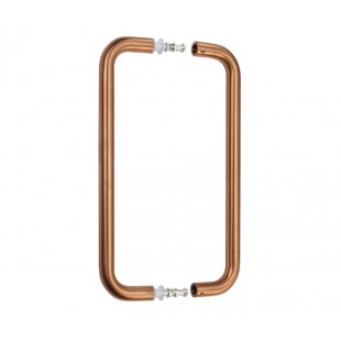 19mm Satin Copper Back to Back Pull Handles for Cubicle Doors