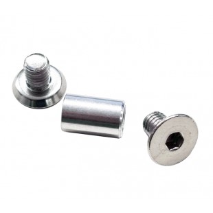 Satin Stainless Steel Machine Screws and Aluminium Collar