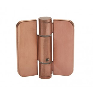 Adjustable Spring Loaded Hinges in Brushed Copper Finish