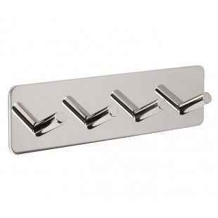 Adhesive Coat Hook with Four Pegs