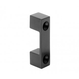 Satin Matte Black Stainless Steel Cubicle Outward Opening U Shaped Keep