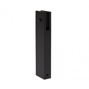 150mm High Matte Black Aluminium Rectangular Leg Support 