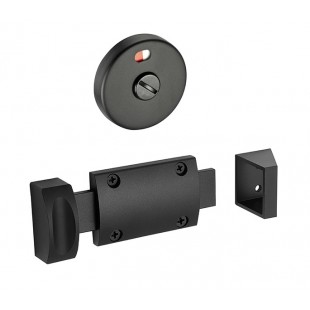 Modern Matte Black Slide Indicator Bolt with Keep