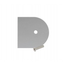 Cubicle Aluminium D Section Headrail End Cap 