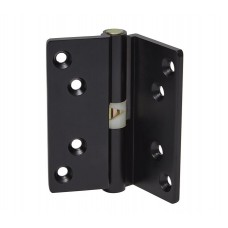 Cranked Rise and Fall Cubicle Hinges in Matte Black