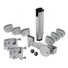 Aluminium Cubicle Hardware Pack for 20mm Board