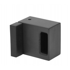 Matte Black Cubicle Lock Keep with Buffer for 20mm Partition
