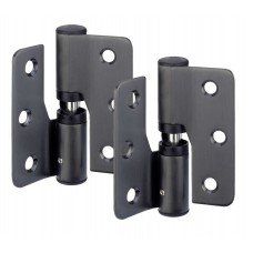 Satin Matte Black Gravity Hinges for Toilet Cubicles