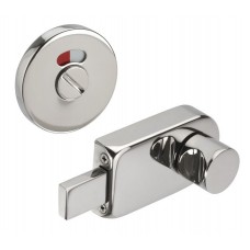 Toilet Cubicle Lock in Polished Finish with Emergency Release