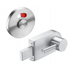 Satin Stainless Steel Disabled Toilet Lock and Emergency Release