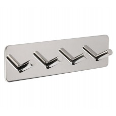 Adhesive Coat Hook with Four Pegs