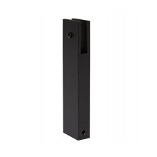 150mm High Matte Black Aluminium Rectangular Leg Support 
