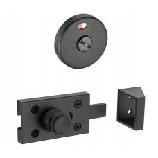 Matte Black Toilet Indicator Lock with Keep