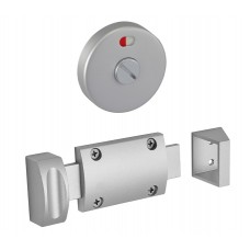 Modern Satin Anodised Aluminium Slide Indicator Bolt with Keep