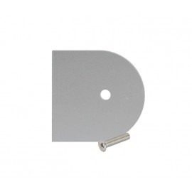 Cubicle Aluminium D Section Headrail End Cap 