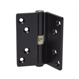 Cranked Rise and Fall Cubicle Hinges in Matte Black