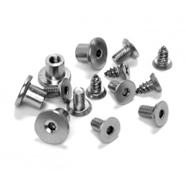 Bolt Through Cubicle Hinge Fixings and Screws for 13mm Doors