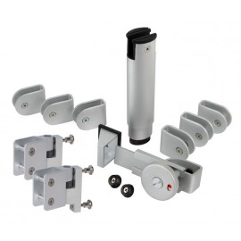 Aluminium Cubicle Hardware Pack for 20mm Board