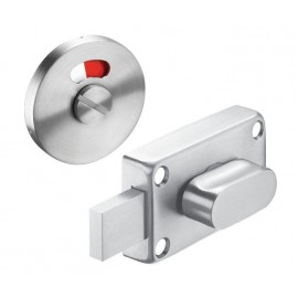 Face Fix Satin Stainless Steel Toilet Cubicle Door Locks with Emergency Release