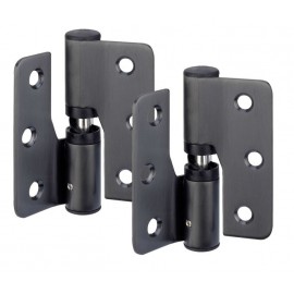 Satin Matte Black Gravity Hinges for Toilet Cubicles