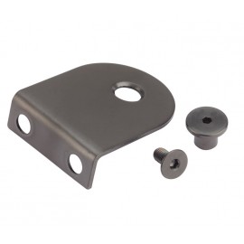 Matte Black L Shaped Stainless Steel Brackets for 13mm 