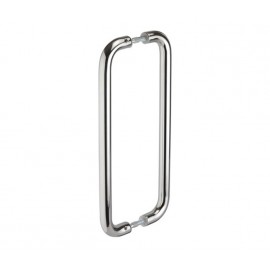 Polished Stainless Steel Back to Back Pull Handles for Doors