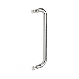 Polished Stainless Steel Bolt Through Disc Pull Handles for Doors