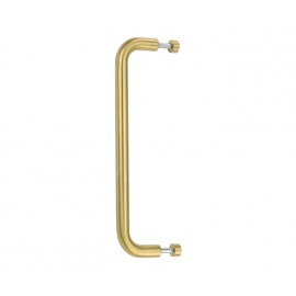 19mm Satin Brass Bolt Through Disc Pull Handles for Cubicle Doors