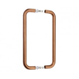 19mm Satin Copper Back to Back Pull Handles for Cubicle Doors