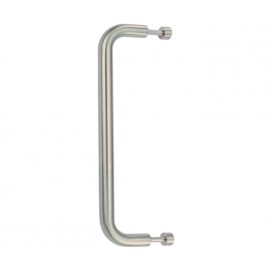 32mm Satin Stainless Steel Bolt Through Disc Pull Handles for Cubicle Doors