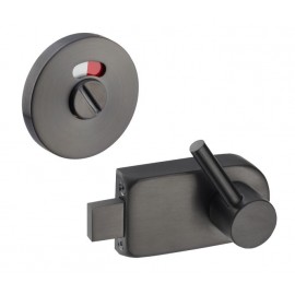 Satin Matte Black Disabled Toilet Cubicle Indicator Bolt with Emergency Release