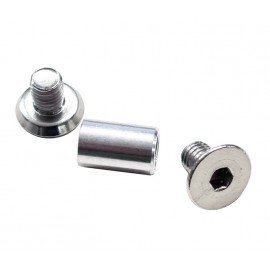 Satin Stainless Steel Machine Screws and Aluminium Collar