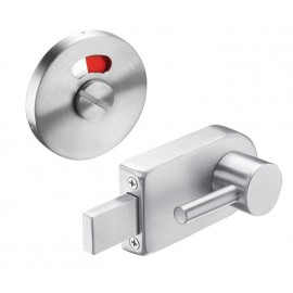 Satin Stainless Steel Disabled Toilet Lock and Emergency Release
