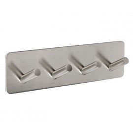 Self Adhesive Coat Hook with Four Pegs on backplate Plate