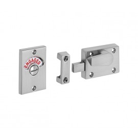 Vacant Engaged Toilet Cubicle Lock with satin finish