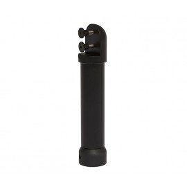 Matte Black Aluminium Dome Adjustable Cubicle Leg Support 