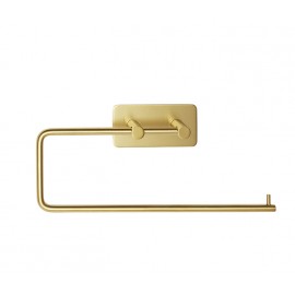 Satin Brass Towel Rail with Self-adhesive Backplate