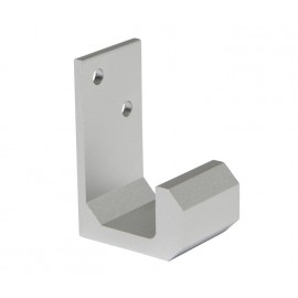 Toilet Cubicle Coat Hook in Satin Anodised Aluminium