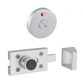 Satin Anodised Aluminium Toilet Cubicle Indicator Bolt with Keep