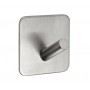 Self Adhesive Coat Hook in Satin Stainless Steel