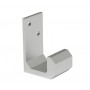 Toilet Cubicle Coat Hook in Satin Anodised Aluminium